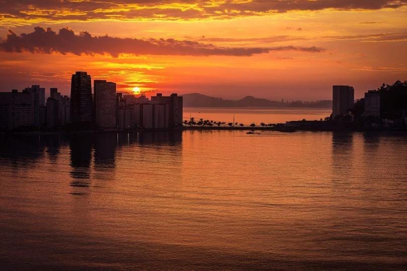 Apartamento Pe Na Areia Sao Vicente  Luaran gambar